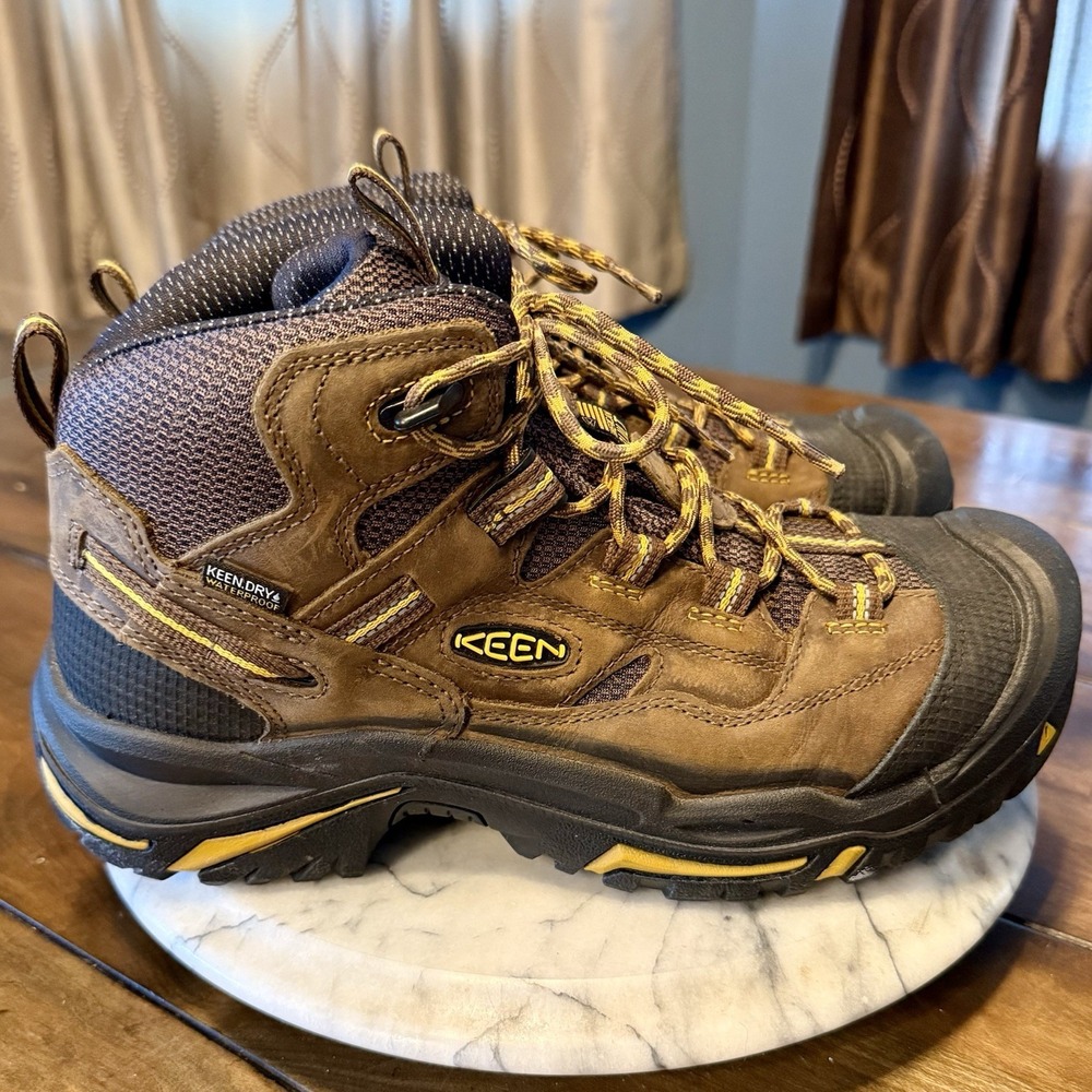 KEEN Utility USA Braddock Mid Work Boot Men EU 41 Sz 8.5 D Steel Toe Waterproof